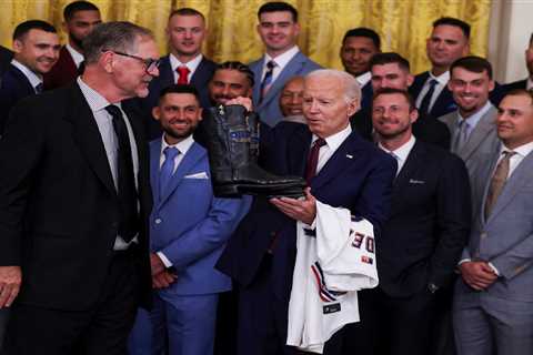 Rangers greeted at White House by Creed music in celebration of 2023 World Series