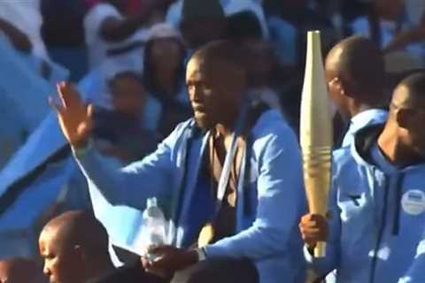 Letsile Tebogo Welcomed Home By 30K Botswana Fans After Olympic Gold