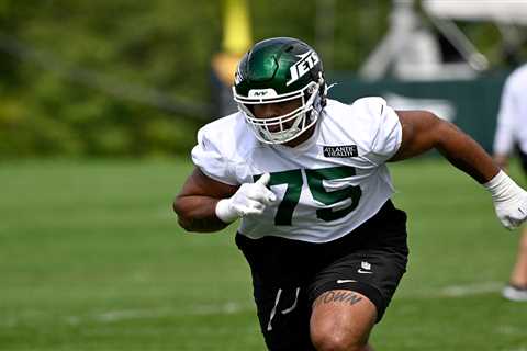 Jets’ Alijah Vera-Tucker ‘not even thinking’ about his Broncos injury history