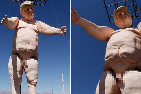 43-Foot-Tall Naked Donald Trump Towers Over Las Vegas Freeway