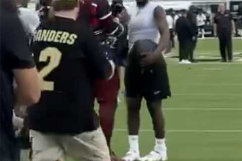 Why Shedeur Sanders snubbed Cam Newton in strange pregame moment