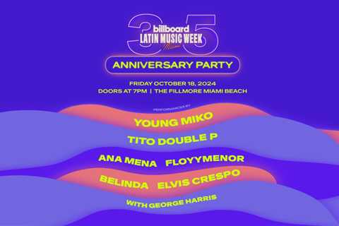 Belinda, Elvis Crespo, FloyyMenor, Tito Double P, Young Miko to Perform at Billboard Latin Music..