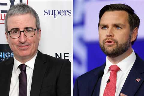 That Alone Should Be Disqualifying: John Oliver Just Passionately Argued Why He Doesn't Think JD..