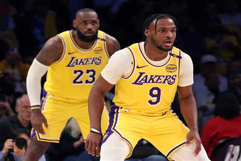 Bronny James enjoys special moment with mom Savannah after historic Lakers game alongside LeBron