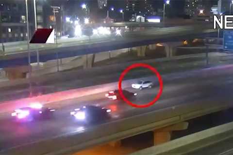 Drunk-Driving Suspect Going Wrong Way Passes Kamala's Motorcade on Highway, on Video