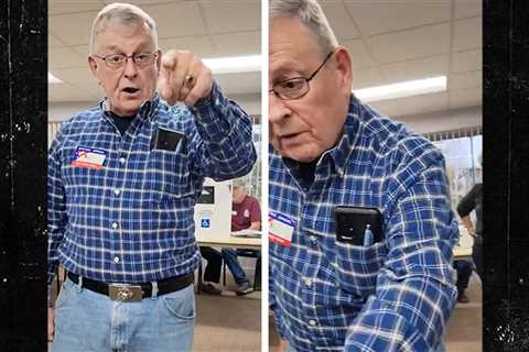 Trump Supporter Beefs With Poll Workers Over MAGA Hat in Michigan, on Video