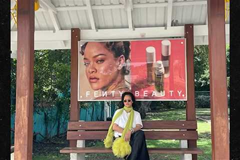 Rihanna Posts Tongue-in-Cheek Video with Fenty Beauty Ad at Bus Stop