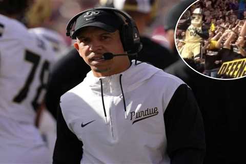 Purdue student section threatened with ejections for any ‘slandering’ chants about football coach