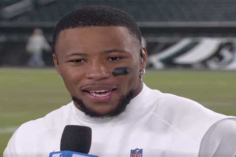 Eagles fans chant ‘thank you Giants’ to Saquon Barkley after huge night