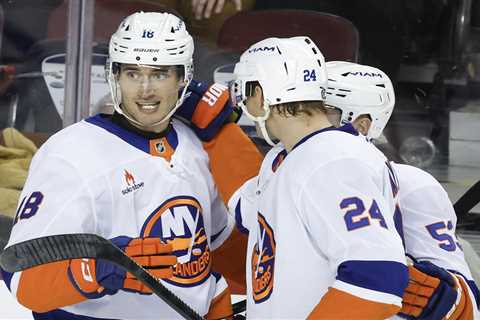 Islanders’ Pierre Engvall on scoring streak since return from AHL demotion