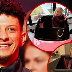 Patrick Mahomes' Kids Get Mini Cars For Christmas