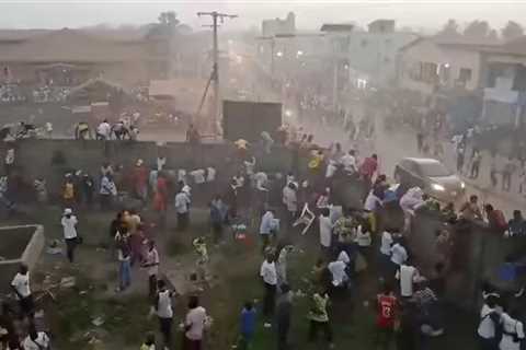 56 people killed in stampede following clashes at a Guinea soccer match, authorities say