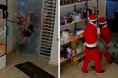 Santa Bandits Loot Electronics Store Ahead of Christmas, Video Shows