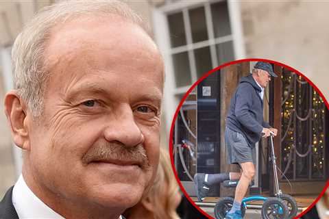 Kelsey Grammer Zips Through London On Scooter With New Foot Injury
