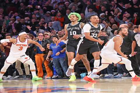 Josh Hart played his Knicks role to perfection against the Spurs