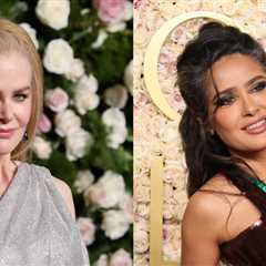 Nicole Kidman and Salma Hayek Share Heartwarming Golden Globes Moment