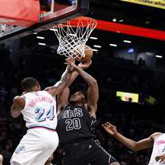 Nets battle but fall to Heat on Vince Carter’s jersey retirement night