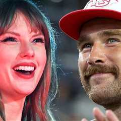 Taylor Swift Smothers Travis Kelce With Kisses After Chiefs Victory