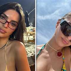 Emily Ratajkowski Heats Up Brazil in Several Colorful Bikinis