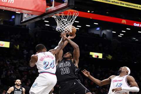 Nets battle but fall to Heat on Vince Carter’s jersey retirement night