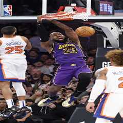 LeBron James dominates as Lakers rip Knicks who also lose OG Anunoby to injury