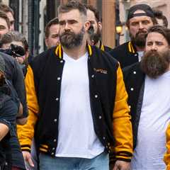 Jason Kelce Hits New Orleans With Look-Alikes