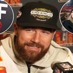 Travis Kelce won’t take bait on questions hinting at Taylor Swift proposal