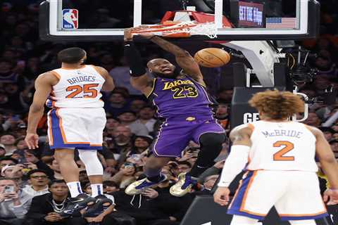 LeBron James dominates as Lakers rip Knicks who also lose OG Anunoby to injury
