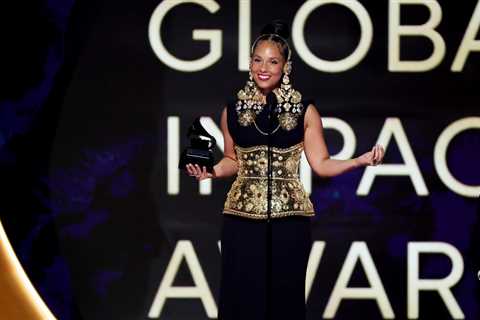 Alicia Keys Says ‘DEI Is Not a Threat — It’s a Gift’ While Accepting Global Impact Award at..