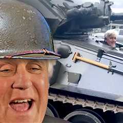 Jay Leno Drives Tank Down City Street, on Video