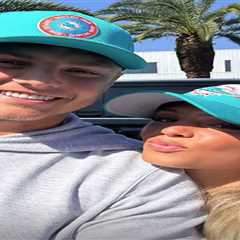 Zach Wilson joined by fiancée Nicolette Dellanno at Dolphins signing after her wild bachelorette..