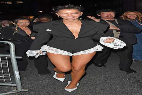 Maura Higgins attends BRITs afterparty with I’m A Celebrity co-star Danny Jones