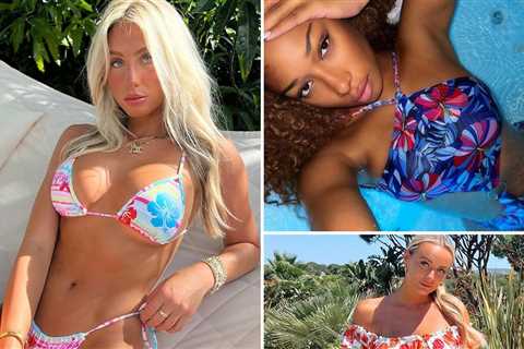 Sexy Stars in Floral Print Swimwear ... Happy Spring Y'all!
