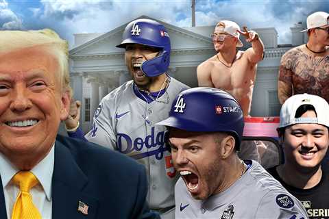 L.A. Dodgers Visit Donald Trump at White House for World Series Celebration