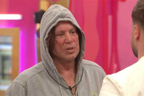 Mickey Rourke leaves Celebrity Big Brother after clash with Chris Hughes