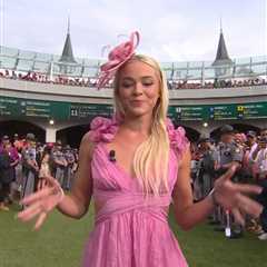 Livvy Dunne’s awkward ‘Riders up’ call at Kentucky Oaks goes viral
