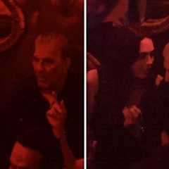 Kevin Costner Chats Up Mystery Woman at Raspoutine Night Club