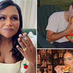 Celebs Chowin' Down on Burgers for International Burger Day!