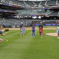 Kids, grandkids of NYPD and FDNY heroes lost in line-of-duty throw first pitch at Mets game