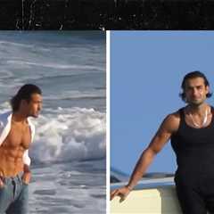 Sam Asghari Shows Off Rock-Hard Abs in Steamy Malibu Beach Photo Shoot