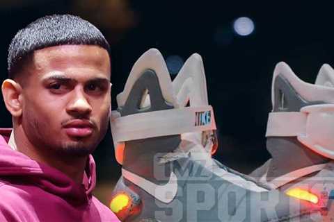 Rolly Romero Turns $40K 'Marty McFly' Nikes Into Boxing Boots For Ryan Garcia Fight
