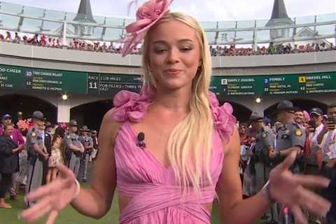 Livvy Dunne’s awkward ‘Riders up’ call at Kentucky Oaks goes viral