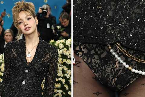 Lisa Seemingly Wore Rosa Parks's Face On Her Panties At The Met Gala