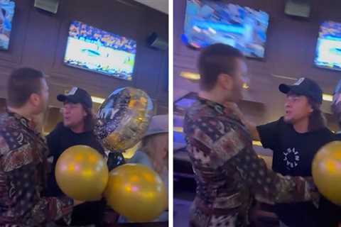 Theo Von Grabs Fan by Throat in Nashville Bar, on Video