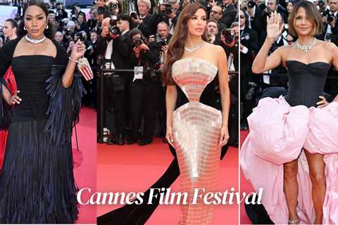 On the Scene at the Cannes Film Festival: Angela Bassett Stuns in a Black Fringe Burberry Gown, Eva ..