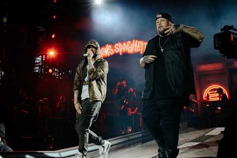 Eminem Joins Jelly Roll Onstage as Special Guest at Detroit Concert