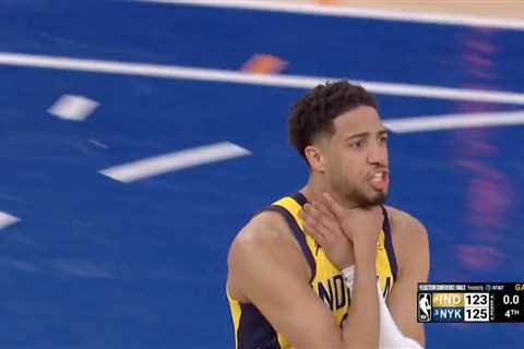Knicks choke away lead in final minutes as Pacers, Tyrese Haliburton stunningly steal Game 1