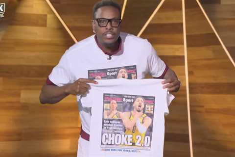 Paul Pierce rocks The Post’s ‘Choke 2.0’ back page on a T-shirt on FS1: ‘I’m a fan’