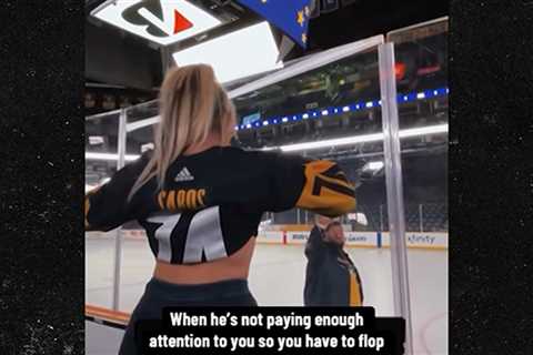 Jelly Roll's Wife Flashes Him at Hockey Arena, on Video