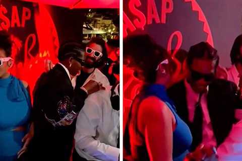 Rihanna and A$AP Rocky Party in DJ Booth at Cannes Party, New Video